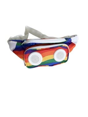 Rainbow Colorways Speaker Fanny Pack